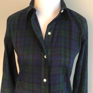 Ann Mashburn Black Watch Button Down size S